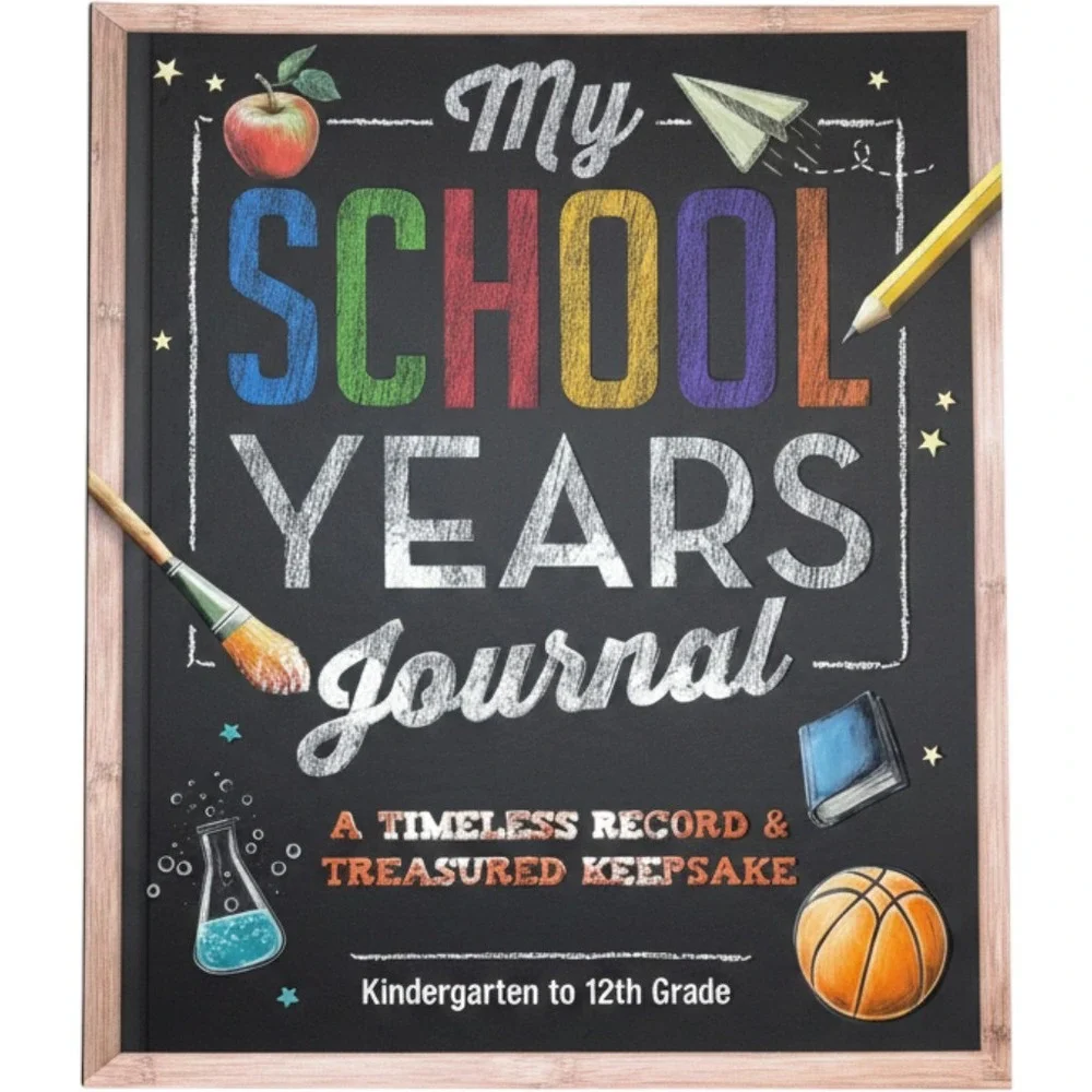 My School Years Journal Kindergarten to 12th Grade Memory Book Keepsake Album